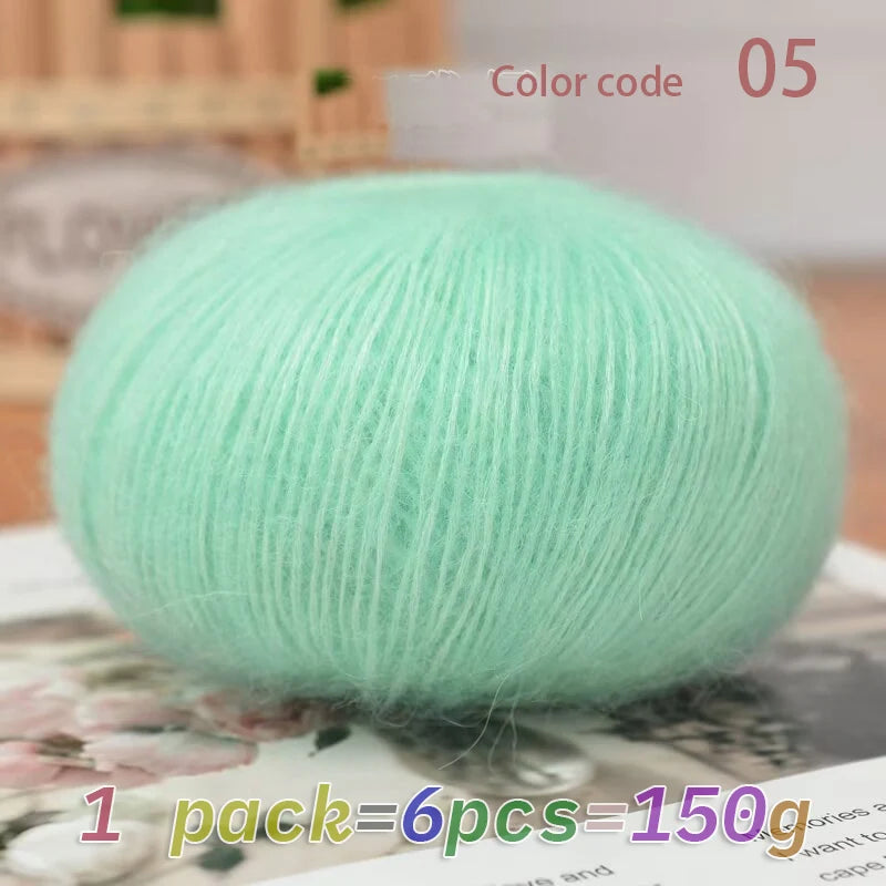 Yarn, Mohair Blend for Hand Knitting, Crochet & Creative Needlecraft Projects