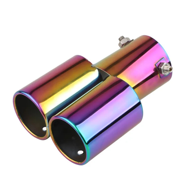 Universal 1-to-2 Stainless Steel Exhaust Tail Pipe Tip | Dual Outlet
