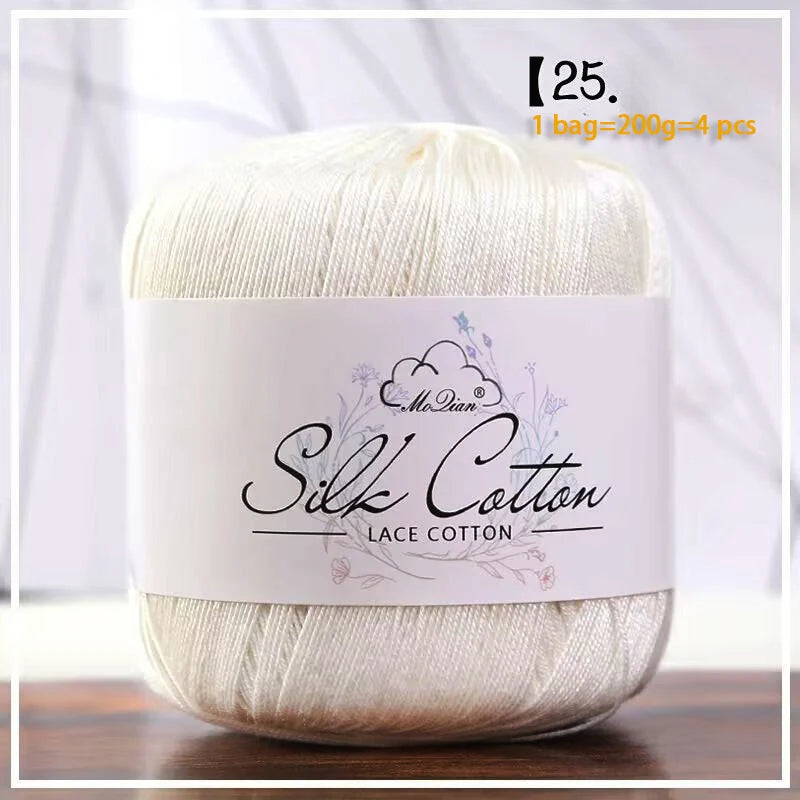 Yarn, Fine for Crochet Shawls, Openwork Sweaters, Summer Hats & Knitwear