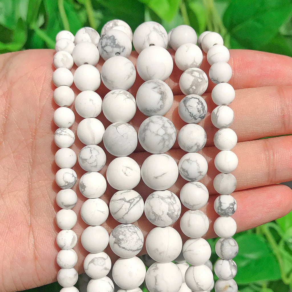Stone Beads Round Black Lava Volcanic-Style for DIY Jewelry Making Craft Beads