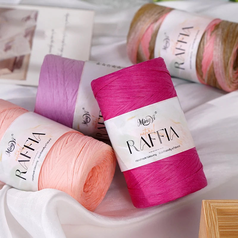 Yarn, Raffia-Style for Handmade Hats, Bags, Floor Mats & Storage Crafts
