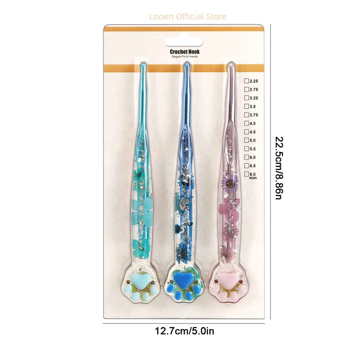 Crochet Hooks, Macaron Cat Paw Handles for Handmade Yarn & Craft Projects