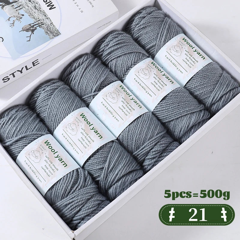 Yarn, Thick Rainbow Gradient for Coats, Scarves, Gloves & Creative Knitwear