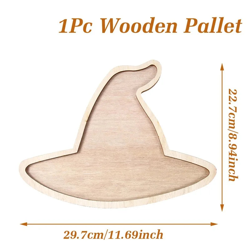 Maple Leaf Wooden Serving Tray, 10.67x11.34 in, Thanksgiving Table Decor