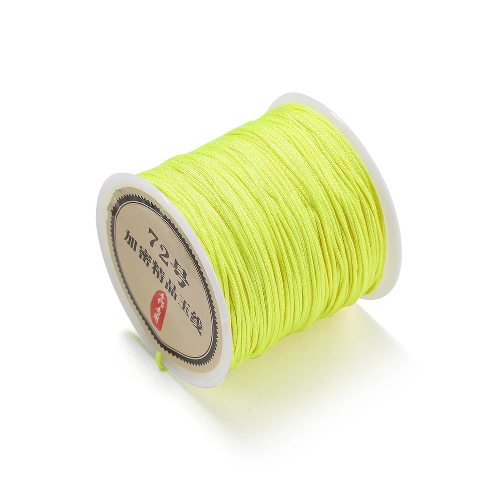 Beading Cord Nylon Chinese Knot Bracelet Braided String Tassel Craft Supplies