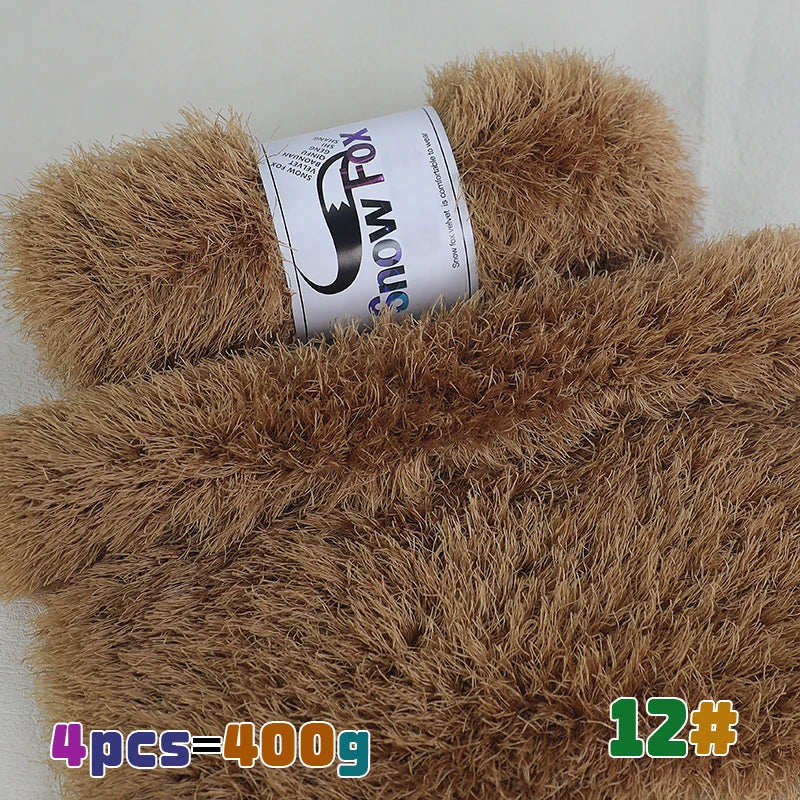 Yarn, Faux Fur Eyelash Texture for Knitting Coats, Scarves, Hats & Vests