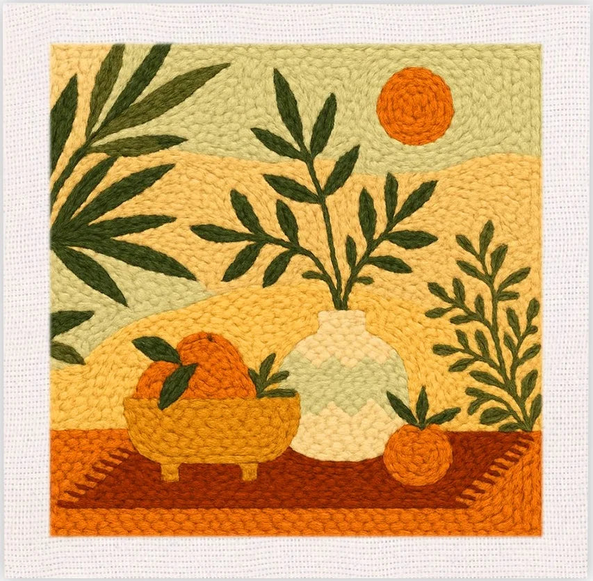 Punch Needle Kit, SDOYUNO Sunny Lemons for Handmade Fruit-Themed Decor