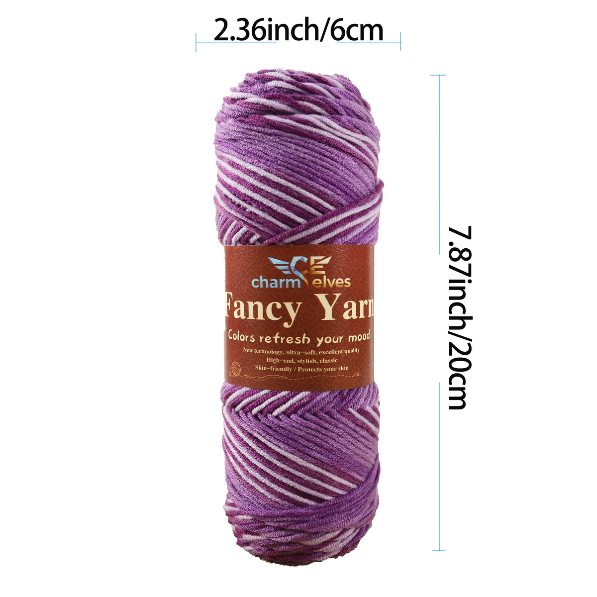 Yarn, Multicolor Gradient for Sweaters, Scarves, Hats, Gloves & Slippers