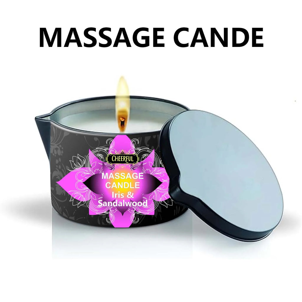 Massage Oil Candle Moisturizing Aromatherapy Candle Creative Anti-Scalding Iron Can Candle, A Perfect Gift For Family And Friend