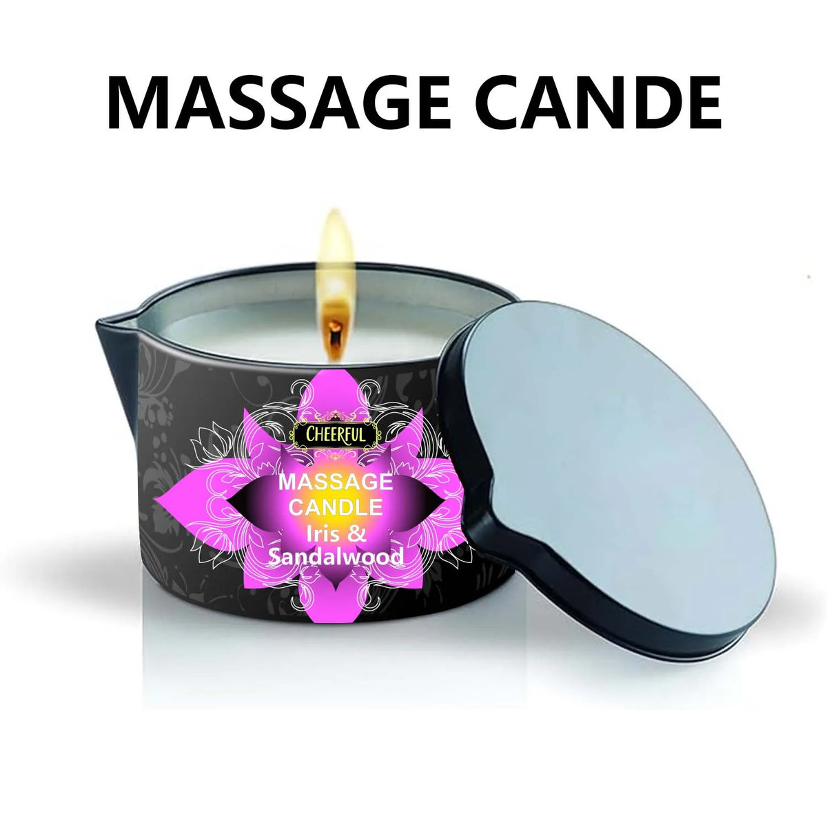 Massage Oil Candle Moisturizing Aromatherapy Candle Creative Anti-Scalding Iron Can Candle, A Perfect Gift For Family And Friend