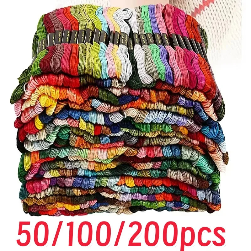 Embroidery Thread, Multicolor Packs for Cross-Stitch & Handmade Needlework