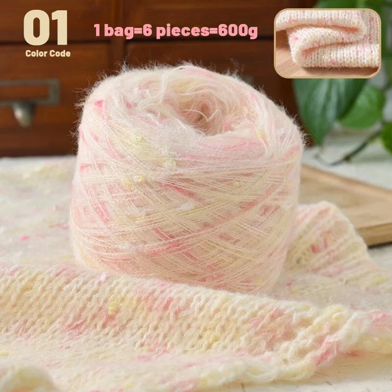 Yarn, Rainbow Colors for Sweaters, Scarves, Hats, Blankets & Shawls