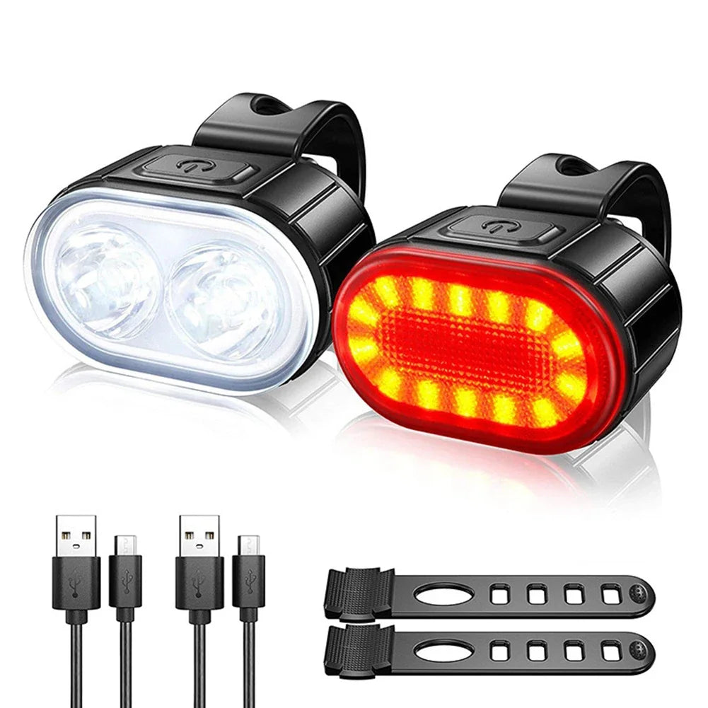 Set of Bike Lighting Front Premium Quality Replacement Accessory