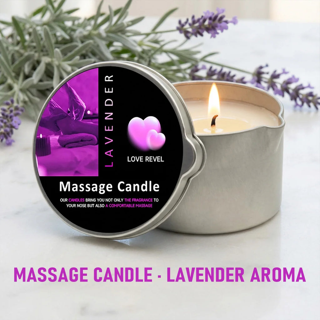 Massage Candles EVODUCK Handmade Soy Wax Rose Jasmine Lavender Fragrances