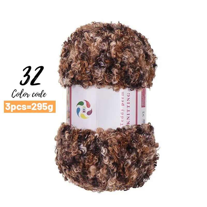 Yarn, Teddy-Style Faux Fur for Scarves, Sweaters, Bags & Cozy Home Crafts