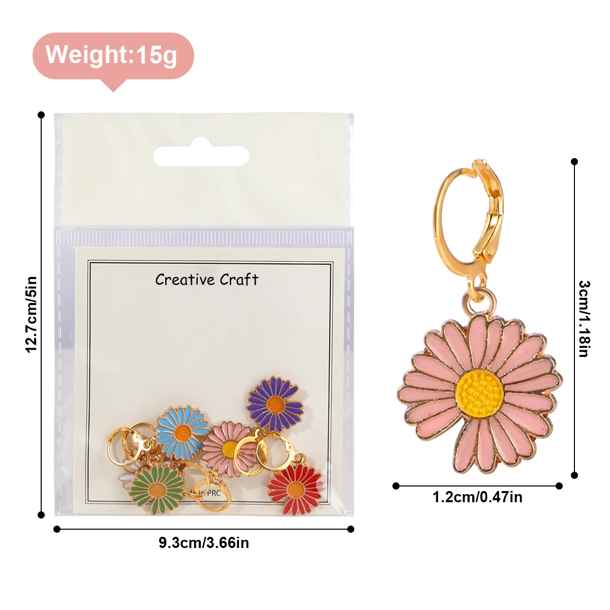 Stitch Markers, Needle Clip & Counter Accessories for Knitting Projects