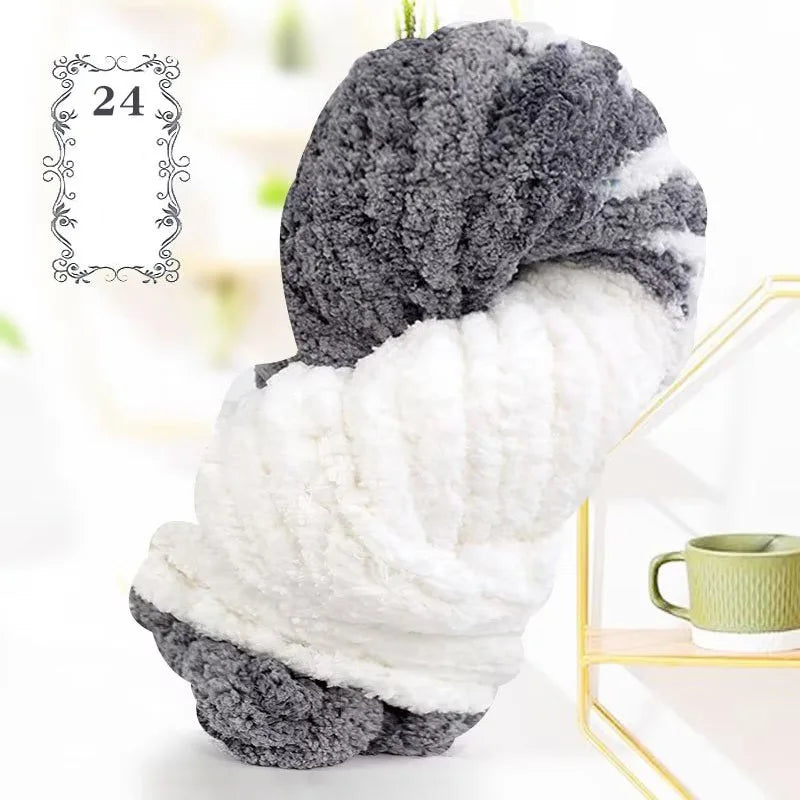 Yarn, Thick Chenille for Handmade Throws, Blankets, Rugs & Pet Bed Crafts