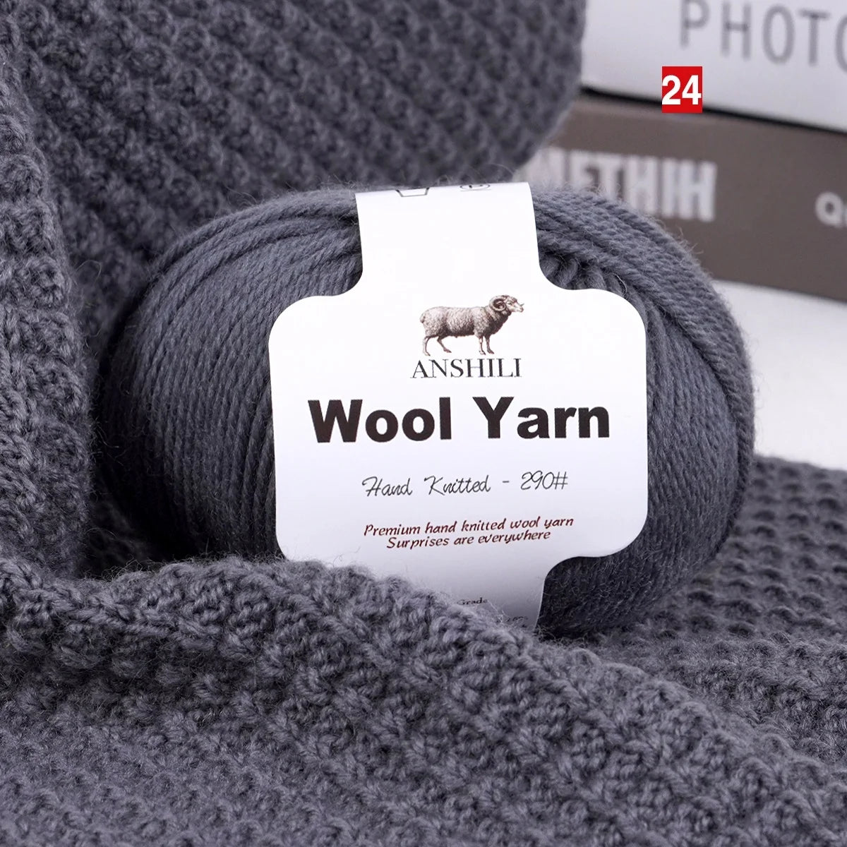 Yarn, Medium-Thick for Sweaters, Scarves, Gloves, Blankets & Cozy Crafts