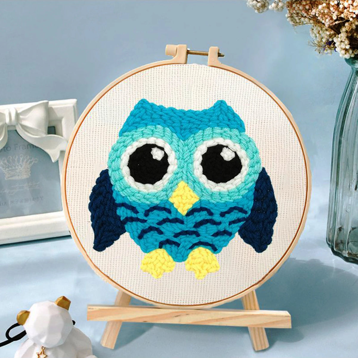 Punch Needle Kit, SDOYUNO Animal Patterns with Yarn & Threader Tools