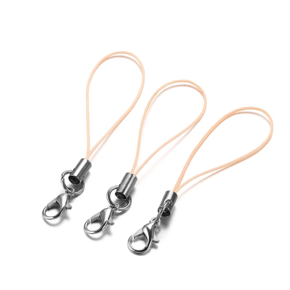 Keychain Cords with Lobster Clasps Lanyard Straps DIY Jewelry Making