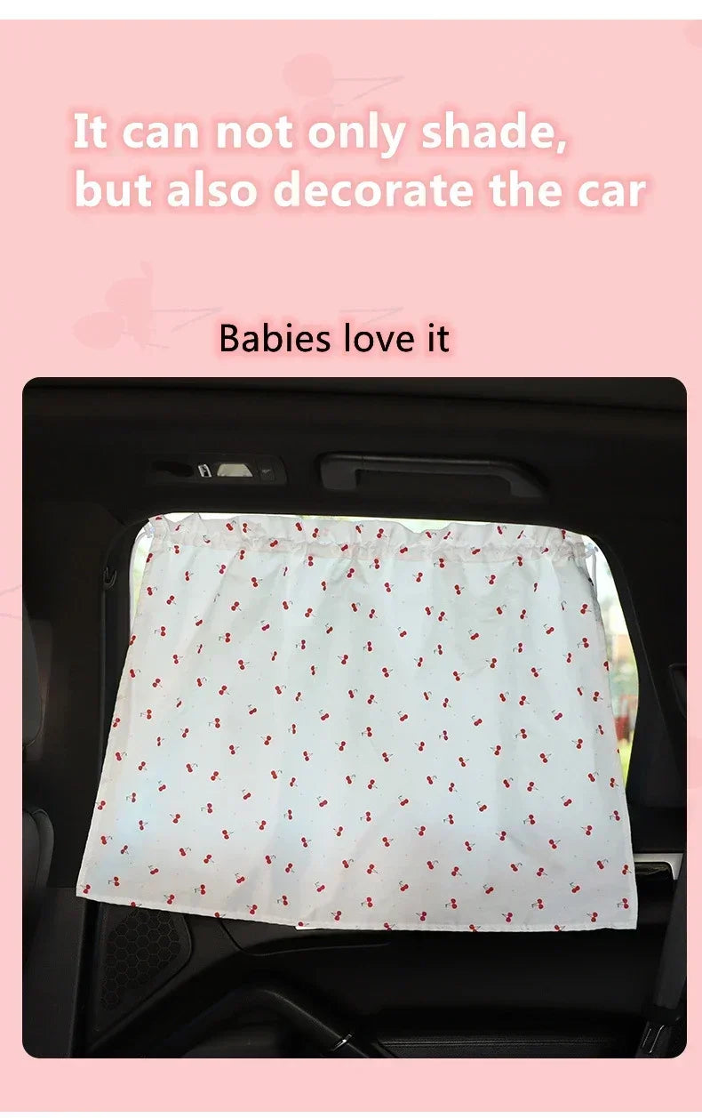 Suction Cup Curtain Shade Car Car Sun Shade UV Protector