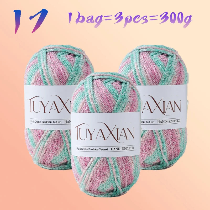 Yarn, Starlight Glitter Effect for Crochet Bags, Hats, Cushions & Crafts