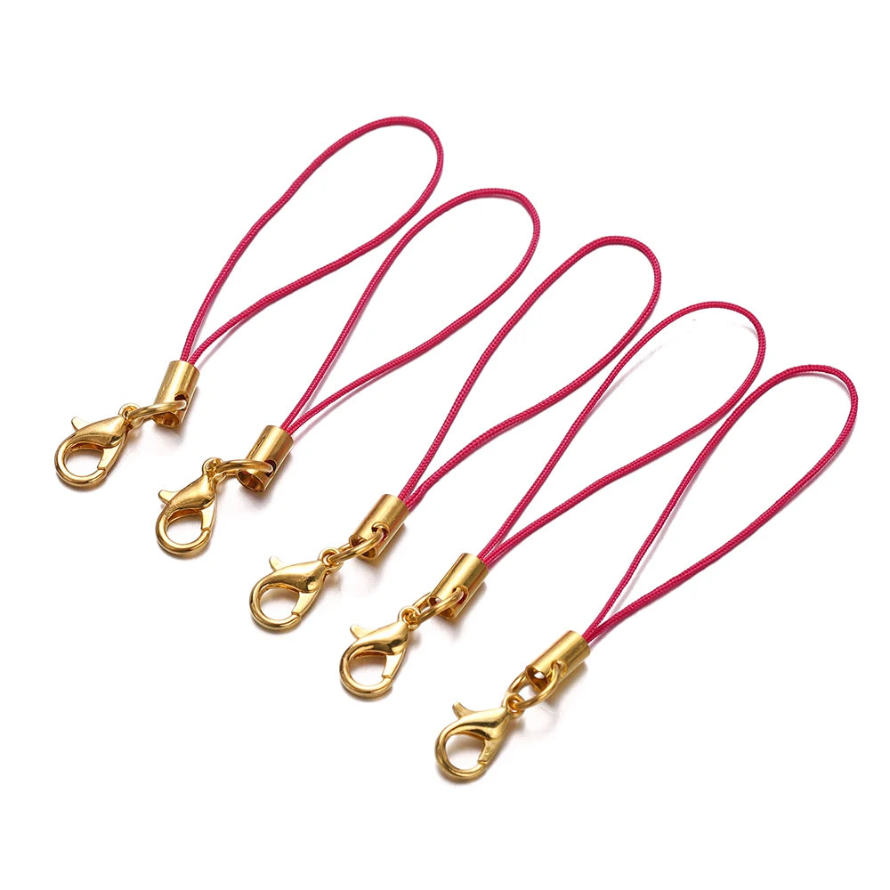 Keychain Cords with Lobster Clasps Lanyard Straps DIY Jewelry Making