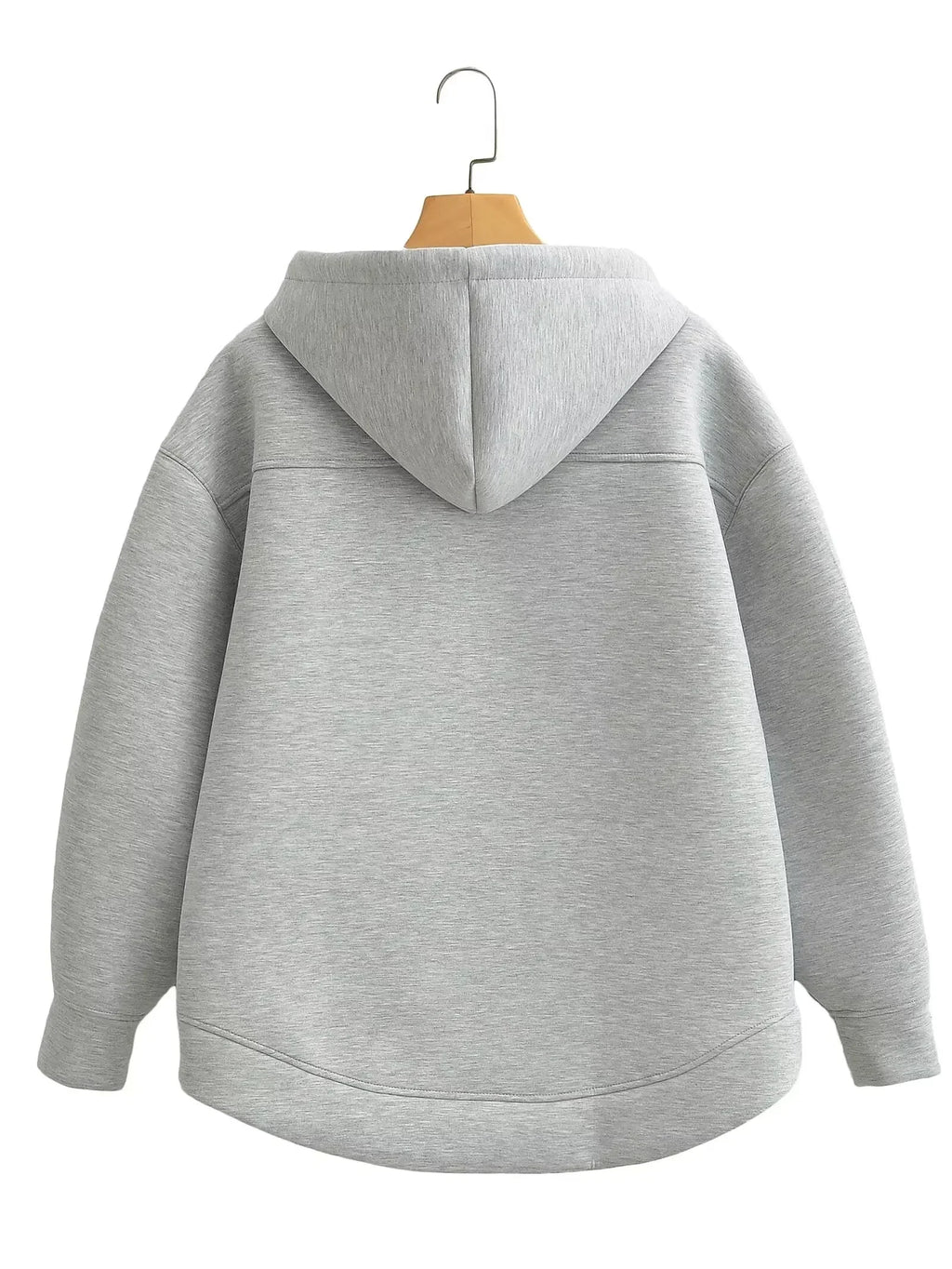 Hoodie Women's Oversized Zip Up Loose Hooded Jacket Sweatshirt Pockets Autumn