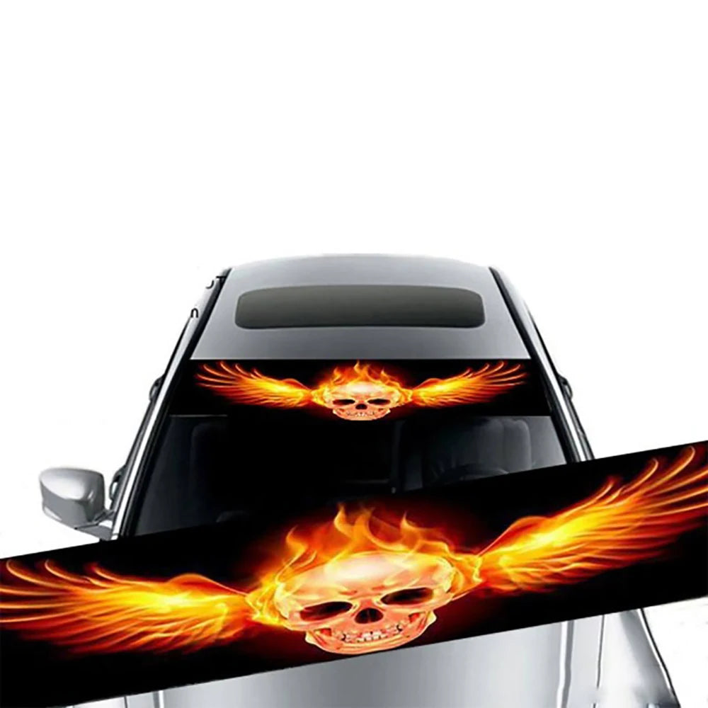 Car Sunshade Stickers Auto Front Car Sun Shade UV Protector