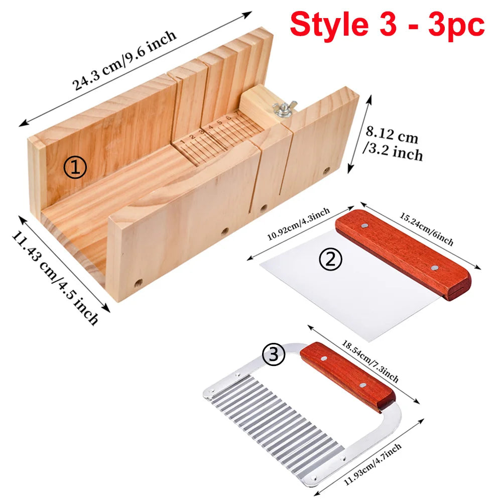 Soap Cutter & Planer Set - Wood & Wire Loaf Cutting Tools, 7 Styles