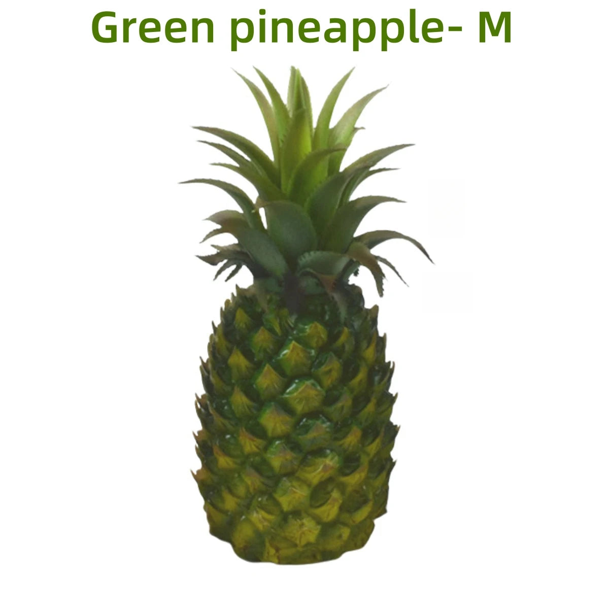 Artificial Pineapple Realistic Fake Fruit Decor S M L Yellow Green 3-11in