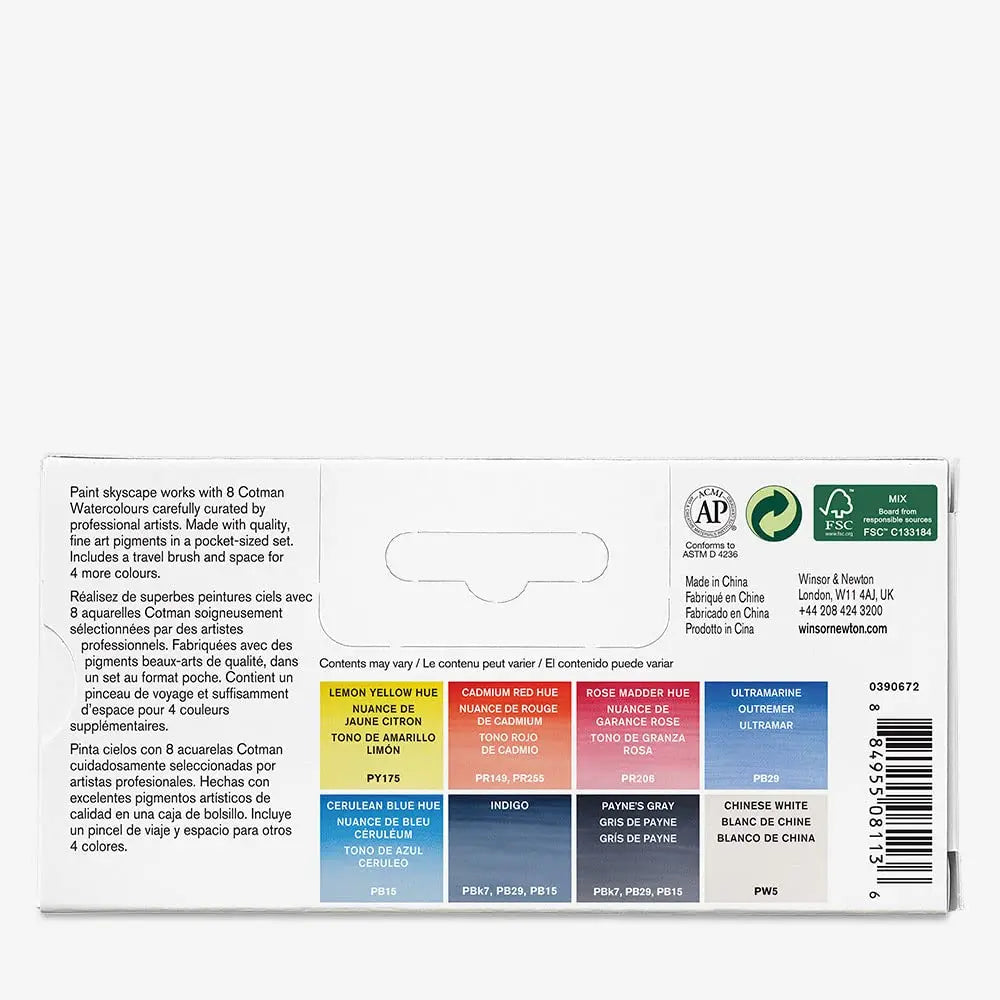 Winsor & Newton Cotman Watercolor Paint Set — Half Pan & Tube Sets