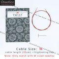 Knitting Needle Cable, ChiaoGoo TWIST Red for Interchangeable Needle Tips
