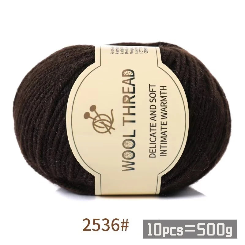 Yarn, Medium-Coarse for Handmade Sweaters, Scarves, Hats & Winter Knitwear