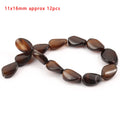 Stone Beads Black Onyx Round Faceted Irregular Agates Smooth Bracelet Supplies