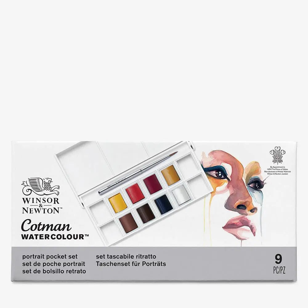 Winsor & Newton Cotman Watercolor Paint Set — Half Pan & Tube Sets