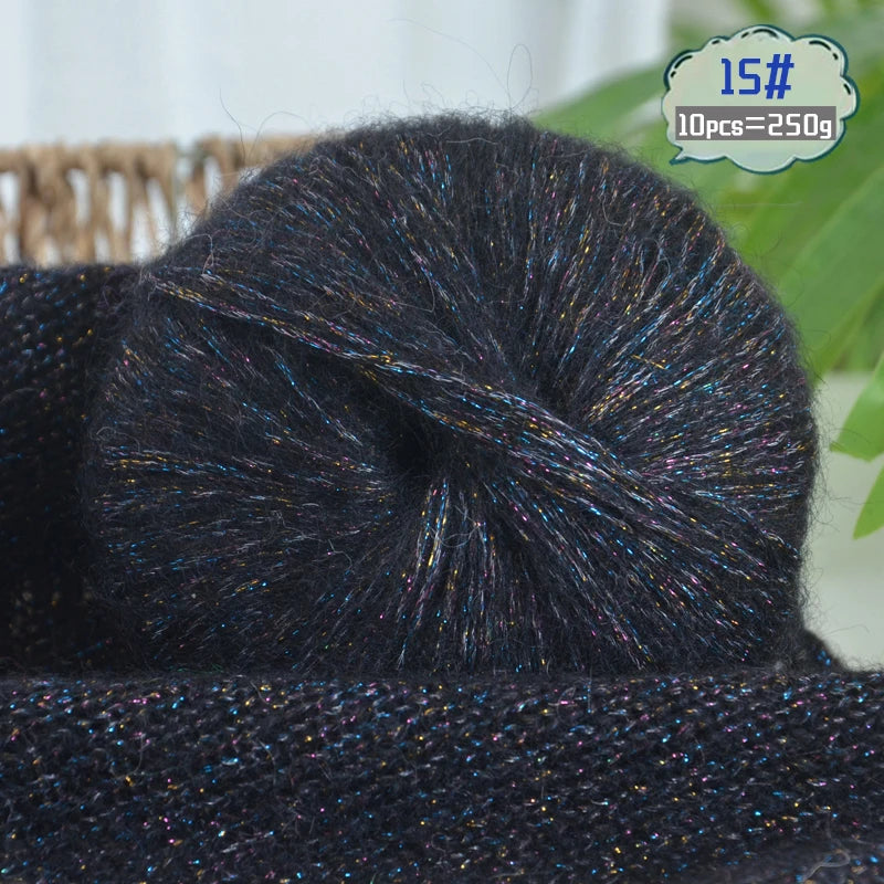 Yarn, Glitter Effect for Knitting Sweaters, Scarves, Hats & Handmade Gifts