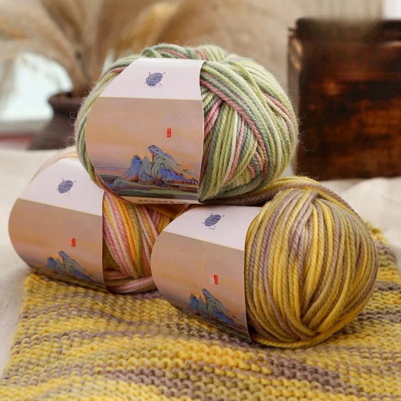 Yarn, Gradient Colors for Crochet Sweaters, Gloves, Scarves & Craft Charms