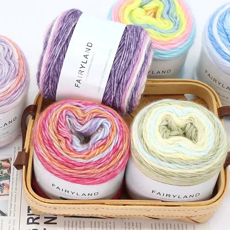 Yarn, Rainbow Gradient for Crochet Sweaters, Scarves, Hats & Shawls