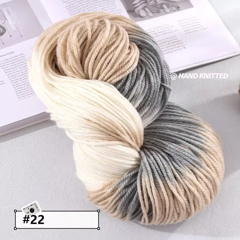 Yarn, Chunky Color Gradient for Handmade Coats, Scarves, Hats & Gloves