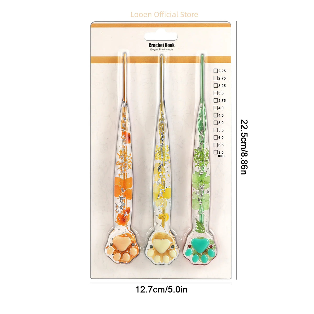 Crochet Hooks, Macaron Cat Paw Handles for Handmade Yarn & Craft Projects