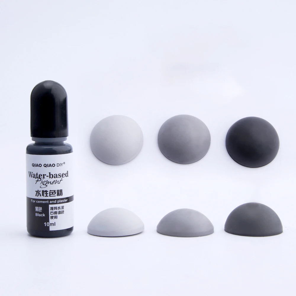 Cement & Plaster Liquid Dye, 10ml — 12 Colors, Gypsum Craft Pigment