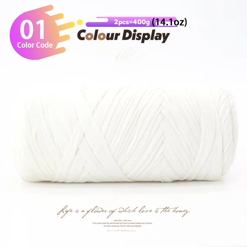 Yarn, Fabric Strip for Handmade Bags, Slippers, Hats & Storage Baskets