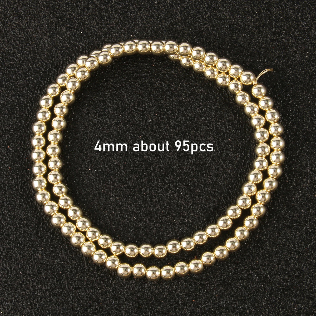 Stone Beads Gold-Tone Hematite-Style Mixed Shapes for DIY Jewelry Making