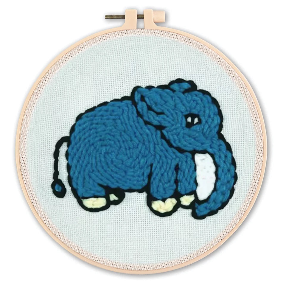 Punch Needle Kit, Animal Yarn Art for Beginner Embroidery & Handmade Gifts