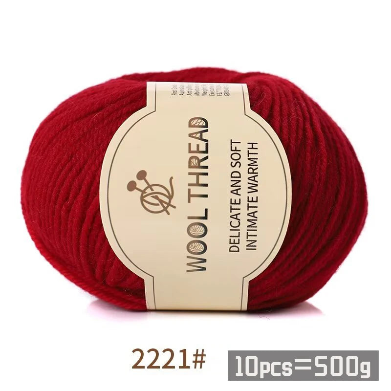 Yarn, Medium-Coarse for Handmade Sweaters, Scarves, Hats & Winter Knitwear