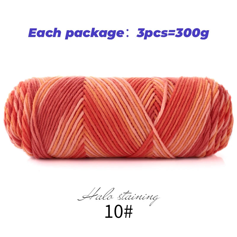Yarn, Multicolor for Handmade Sweaters, Scarves, Blankets & Crochet Crafts