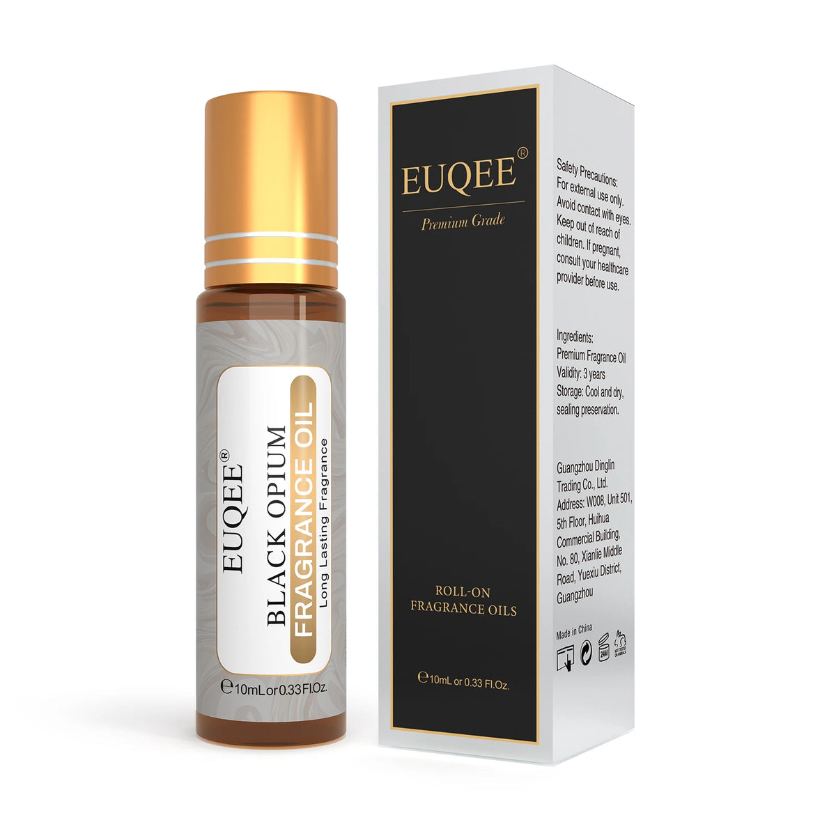 EUQEE Women's Roll-On Perfume Oil 10ml 31 Scents Alcohol-Free Long-Lasting