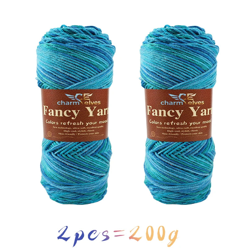 Yarn, Multicolor Gradient for Sweaters, Scarves, Hats, Gloves & Slippers