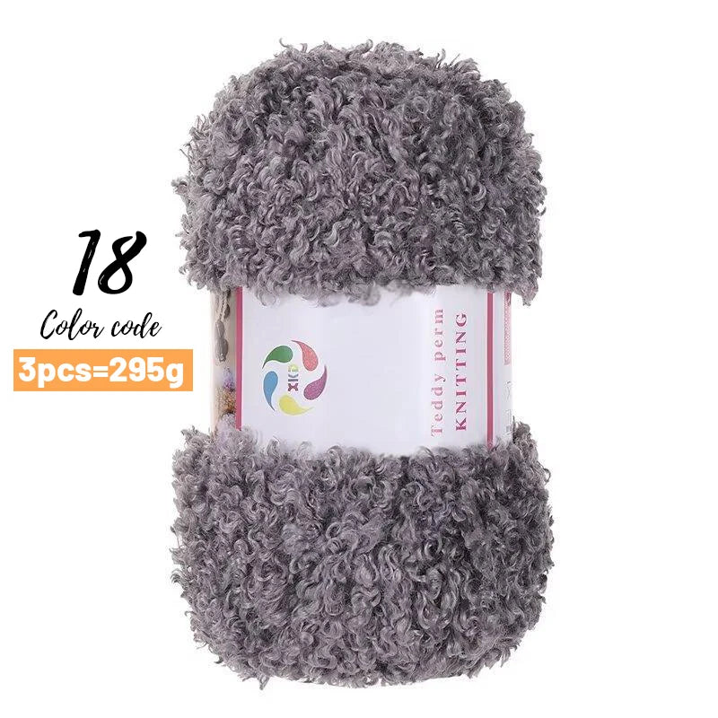 Yarn, Teddy-Style Faux Fur for Scarves, Sweaters, Bags & Cozy Home Crafts